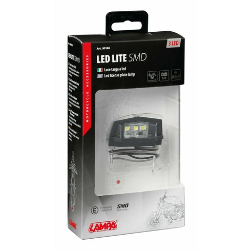 Lampa iluminat numar inmatriculare cu 3 SMD 12V - Alb